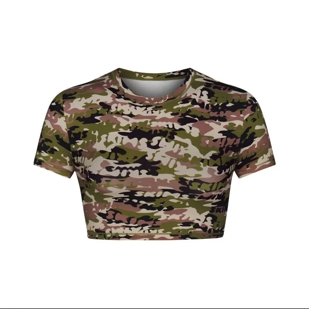 NWT Skims Swim Shirt Tee - Signature Swim T Shirt Camo Size 4X